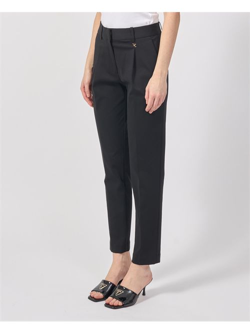 Women's trousers in pointe milano Yes Zee YES ZEE | P396-KW000801